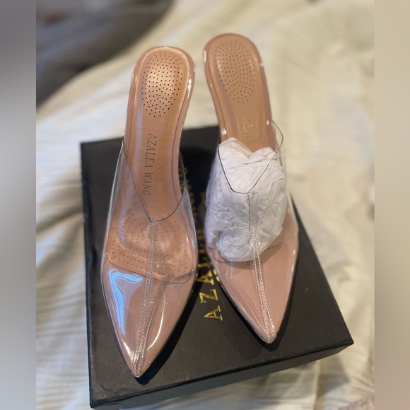 Azalea wang take it slower wedge mule in nude- 7 - Picture 11 of 11